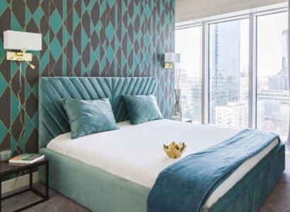 Double Design Bed Modern Hotel Textile Luxury Sleep Room Beds Bed Frame